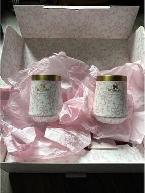NEW Stanley 1913 x LoveShackFancy The Reserve Wine Tumbler gift Set 2 cups 🩷 🍷